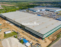 Вид здания. Сухой склад (+18) Склад Московская обл, Домодедово, мкр Северный, ул Логистическая, стр 2/1 , 4 920 м2 фото 2